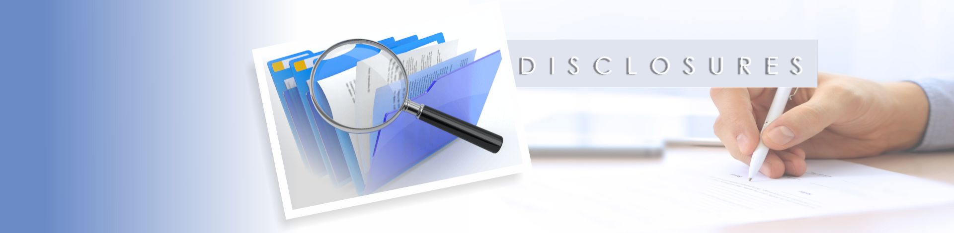 Disclosures Banner
